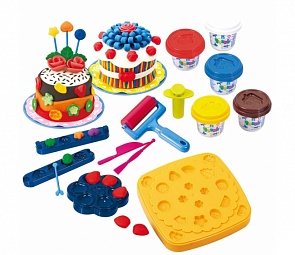 Набор с пластилином Праздничный торт (Playgo, Play 8205veg)